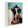 Stupell Industries Glamorous Farm Cow Baking Pie Hair Rollers, Design by Lucia Heffernan view 3