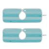 Kitchen Faucet Absorbent Mat,Teal Turquoise Green Wood Water Splash Guard for Sink, Faucet Drip Catcher Thicken Sponge Microfiber Faucet Water Catcher Mat Sink Absorbent Mat for Kitchen 14x5in 2 Pack view 1