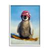 Stupell Industries Snowy Penguin Chick Snowboarding Sports Red Goggles, Design by Lucia Heffernan view 1