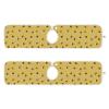 Kitchen Faucet Absorbent Mat,Bees Honey Honeycombs Water Splash Guard for Sink, Faucet Drip Catcher Thicken Sponge Microfiber Faucet Water Catcher Mat Sink Absorbent Mat for Kitchen 14x5in 2 Pack view 2