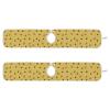 Kitchen Faucet Absorbent Mat,Bees Honey Honeycombs Water Splash Guard for Sink, Faucet Drip Catcher Thicken Sponge Microfiber Faucet Water Catcher Mat Sink Absorbent Mat for Kitchen 14x5in 2 Pack view 3