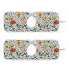 Kitchen Faucet Absorbent Mat,Summer Blooming Flower Water Splash Guard for Sink, Faucet Drip Catcher Thicken Sponge Microfiber Faucet Water Catcher Mat Sink Absorbent Mat for Kitchen 14x5in 2 Pack view 1