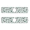 Kitchen Faucet Absorbent Mat,Flower Green Leaves Water Splash Guard for Sink, Faucet Drip Catcher Thicken Sponge Microfiber Faucet Water Catcher Mat Sink Absorbent Mat for Kitchen 14x5in 2 Pack view 2