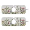 Kitchen Faucet Absorbent Mat, Herbs Wild Flowers Plant Water Splash Guard for Sink, Faucet Drip Catcher Thicken Sponge Microfiber Faucet Water Catcher Mat Sink Absorbent Mat for Kitchen 14x5in 2 Pack view 1