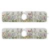 Kitchen Faucet Absorbent Mat, Herbs Wild Flowers Plant Water Splash Guard for Sink, Faucet Drip Catcher Thicken Sponge Microfiber Faucet Water Catcher Mat Sink Absorbent Mat for Kitchen 14x5in 2 Pack view 2