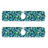 Kitchen Faucet Absorbent Mat,Turquoise Green Palm Leaves Water Splash Guard for Sink, Faucet Drip Catcher Thicken Sponge Microfiber Faucet Water Catcher Mat Sink Absorbent Mat for Kitchen 14x5in 2Pack view 2