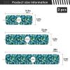 Kitchen Faucet Absorbent Mat,Turquoise Green Palm Leaves Water Splash Guard for Sink, Faucet Drip Catcher Thicken Sponge Microfiber Faucet Water Catcher Mat Sink Absorbent Mat for Kitchen 14x5in 2Pack view 4
