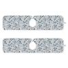Kitchen Faucet Absorbent Mat,Green Gray Leaf Water Splash Guard for Sink, Faucet Drip Catcher Thicken Sponge Microfiber Faucet Water Catcher Mat Sink Absorbent Mat for Kitchen 14x5in 2 Pack view 2