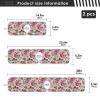 Kitchen Faucet Absorbent Mat,Pink Rose Flower Floral Water Splash Guard for Sink, Faucet Drip Catcher Thicken Sponge Microfiber Faucet Water Catcher Mat Sink Absorbent Mat for Kitchen 14x5in 2 Pack view 4