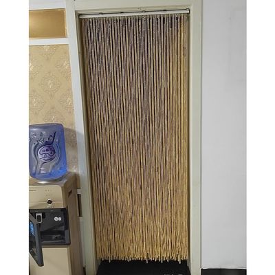 Bamboo Wood Beaded Curtain, Plain Design, Beaded Door Curtain for Doorway Room Divider Home Decoration (Color : Natural, Size : 50 Strands/80x180cm)