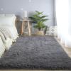 CAIYUECS Grey Area Rug for Living Room: Indoor Ultra Soft Shag Plush Rugs for Bedroom - Non-Skid Modern Nursery Faux Fur Rugs for Kids Room Home Decor (6x9 Feet, Grey) view 2