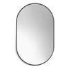 Altair Design Ispra 36" Bathroom/Vanity Matte Black Aluminum Framed Wall Mirror view 1