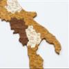 2D Wooden Map of Italy - Multilayered, Multicolour Stained Wood, Engraved Names - Wall Decoration for your office, living room, hallway (102x67 cm (40.2 x 26.4 inch)) view 4