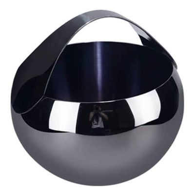 ice bucket for cocktail bar Ice Bucket Stainless Steel Insulated Ice Wine Bucket Thick Portable Wine Chiller Cooler Champagne Ice Cube Container For Party Bar-d 18x18x18cm
