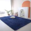 CAIYUECS Shag Area Rug,Indoor Ultra Soft Fluffy Plush Rugs for Bedroom Living Room, Non-Skid Modern Nursery Faux Fur Rugs for Kids Room Home Decor (6x9 Feet, Navy Blue) view 1