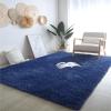 CAIYUECS Shag Area Rug,Indoor Ultra Soft Fluffy Plush Rugs for Bedroom Living Room, Non-Skid Modern Nursery Faux Fur Rugs for Kids Room Home Decor (6x9 Feet, Navy Blue) view 2