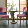 6 PCS Dining Room Chair Covers, American Flag Day Stretch Chair Cover Kitchen Chair Seat Covers, Washable Chair Slipcovers Protector for Party Banquet Wedding Star Blue Backdrop Red Stripes view 3