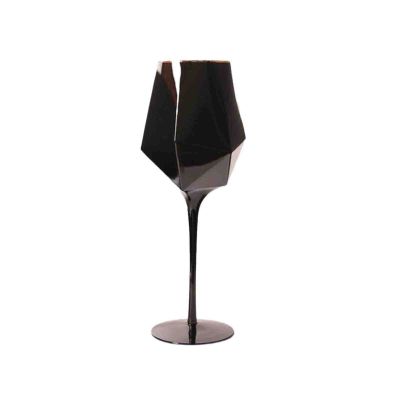 2pcs Pure Black Crystal Phnom Penh Glass Red Wine Glass Goblet Simple Wine Glass Champagne Glass