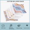 ZTGL Cotton Muslin Blanket for Summer, 6-Layer Breathable 100% Hypoallergenic Muslin Throw Blanket Lightweight Bed Blankets, Soft Breathable Cotton Blanket All Season,G,220x240cm view 4