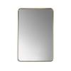 Altair Design Nettuno 24" Bathroom/Vanity Brushed Gold Aluminum Framed Wall Mirror view 1