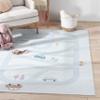 Well Woven Playful Roads Light Grey 6' x 9' Kids Road Rug Traffic Playmat view 1