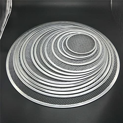 2pcs Pan Screen Baking Tray Metal Net Seamless Aluminum Metal Net Bakeware Kitchen Tools For Pizza 6-22inch (Color : 20 inch 2 pcs)