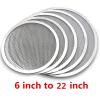 2pcs Pan Screen Baking Tray Metal Net Seamless Aluminum Metal Net Bakeware Kitchen Tools For Pizza 6-22inch (Color : 20 inch 2 pcs) view 2