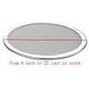 2pcs Pan Screen Baking Tray Metal Net Seamless Aluminum Metal Net Bakeware Kitchen Tools For Pizza 6-22inch (Color : 20 inch 2 pcs) view 3