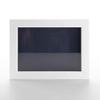 11x14 Shadow Box White Solid Pine Wood Display Frame with Navy Acid-Free Backing UV Acrylic & Hanging Hardware with 0.75" Usable Depth and 0.75" Frame Moulding Width view 2