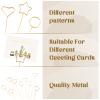 FUSHENMU 30pcs Metal Floral Place Card Holder,Heart Round Star Shape Photo Memo Table Number Holder Flower Pick Clips for Floral Arrangement Wedding Birthday Office view 3