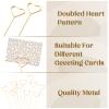 FUSHENMU 30pcs Metal Floral Place Card Holder,Heart Shape Photo Memo Table Number Holder Flower Pick Clips for Floral Arrangemen Wedding Birthday Office view 3