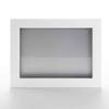 10x20 Shadow Box White Solid Pine Wood Display Frame with Silver Acid-Free Backing UV Acrylic & Hanging Hardware with 0.75" Usable Depth and 0.75" Frame Moulding Width view 2