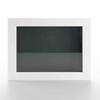 11x14 Shadow Box White Solid Pine Wood Display Frame with Green Acid-Free Backing UV Acrylic & Hanging Hardware with 0.75" Usable Depth and 0.75" Frame Moulding Width view 2
