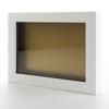 10x20 Shadow Box White Solid Pine Wood Display Frame with Gold Acid-Free Backing UV Acrylic & Hanging Hardware with 0.75" Usable Depth and 0.75" Frame Moulding Width view 1