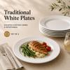 10 Strawberry Street Simply White 10.5" Round Dinner Plate, Set of 6 view 2