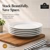 10 Strawberry Street Simply White 10.5" Round Dinner Plate, Set of 6 view 4