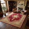 Rugs.com - Chateau Rug 10' x 13' 1 Red Traditional Area Rug - Stain Resistant and Easy Clean for Living Rooms, Dining Rooms, and Offices view 3