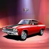 1969 Chevrolet Chevelle | Fine Art Prints By Danny Whitfield (20in x 30in, MATADOR RED) view 1