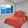 2/3 Piece Set Reversible Hotel Quilt Bedspread Lightweight Stitch Pattern Solid Color Quilt and Pillow Sham (Twin, Orange) Nena view 1