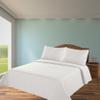 2/3 Piece Set Reversible Hotel Quilt Bedspread Lightweight Stitch Pattern Solid Color Quilt and Pillow Sham (Queen, Ivory Beige) Nena view 1