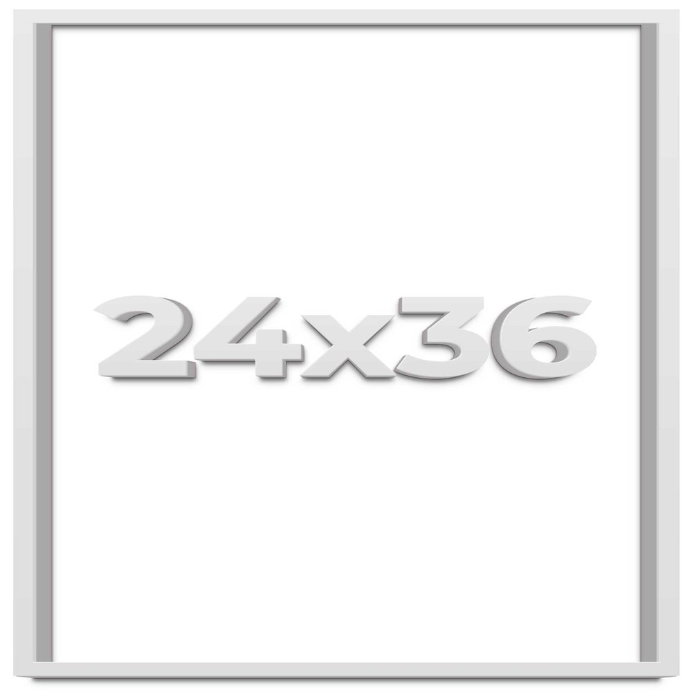 24x36 Large Shadow Box Display Wooden Frame with Acid-Free Backing UV Acrylic & Hanging Hardware with 0.75" Usable Depth and 0.75" Frame Moulding Width