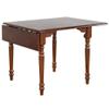Sunset Trading Andrews 3 Piece 48" Rectangular Dining Set | Expandable Drop Leaf Table | Chestnut Brown | Fully Assembled Spindleback Chairs | Seats 2,4 | view 4