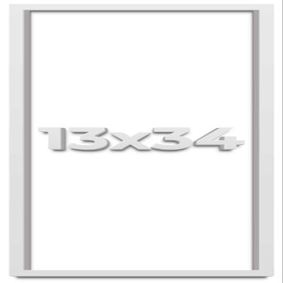 13x34 Shadow Box White Solid Pine Wood Display Frame with Acid-Free Backing UV Acrylic & Hanging Hardware with 0.75" Usable Depth and 0.75" Frame Moulding Width