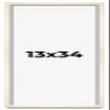 13x34 Shadow Box White Wash Display Frame Solid Wooden with White Acid-Free Backing UV Acrylic & Hanging Hardware | with 3/4" Usable Depth view 1