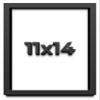 11x14 Shadow Box Black Solid Wood Display Frame with White Acid-Free Backing UV Acrylic & Hanging Hardware - with 3/4" Usable Depth view 1