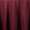 1 Pcs Burgundy 132" Round Polyester Tablecloth Wedding Party Tabletop Supplies Dinner view 2