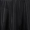 1 Pcs Black 132" Round Polyester Tablecloth Wedding Catering Supplies view 2