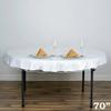 1 Pcs Clear Plastic Vinyl 70" Tablecloth Protector Table Cover Wedding Party view 2