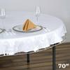 1 Pcs Clear Plastic Vinyl 70" Tablecloth Protector Table Cover Wedding Party view 4