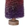Creative Co-Op Bottle Brush Tree with Wood Base and Glitter, Purple and Burgundy Ombre view 2